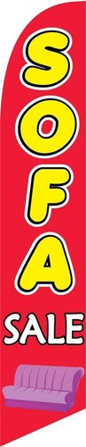 Sofa sale 12ft feather banner - sale,